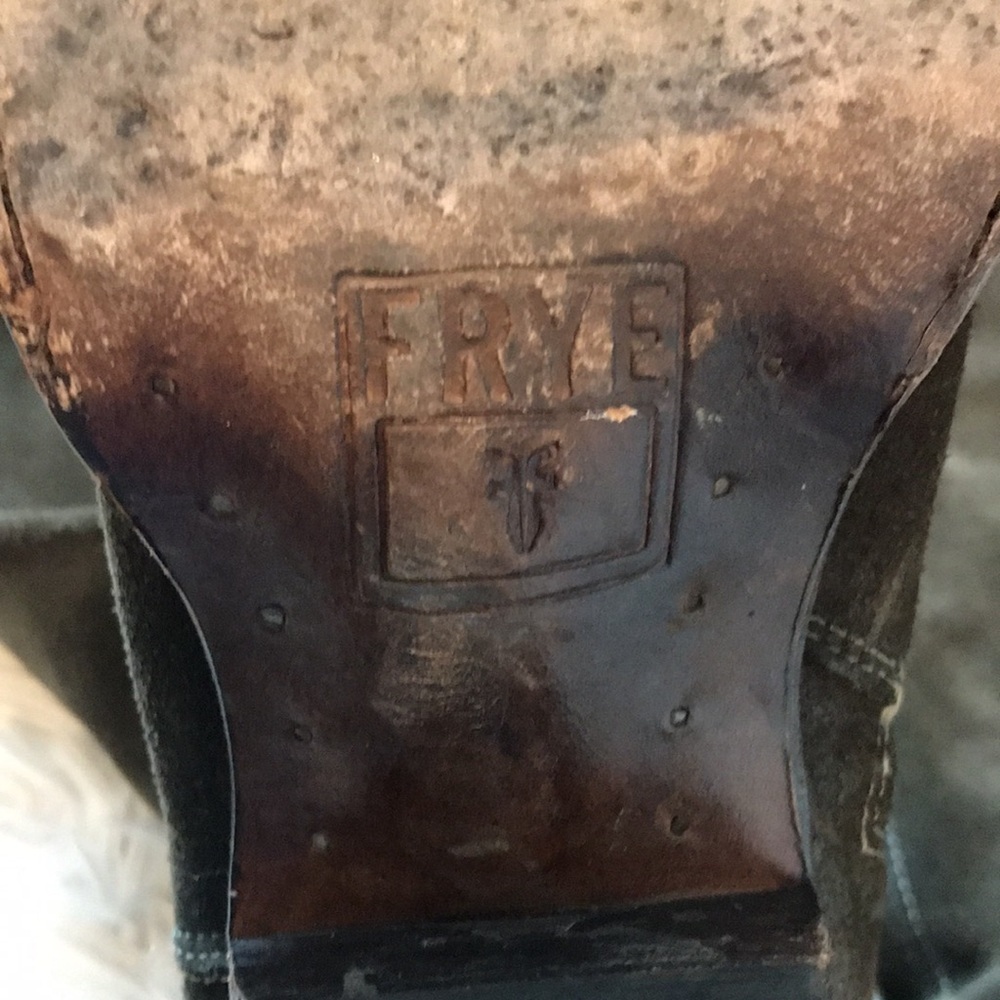 Frye Tall Leather Suede Riding Boot - Picture 6 of 9